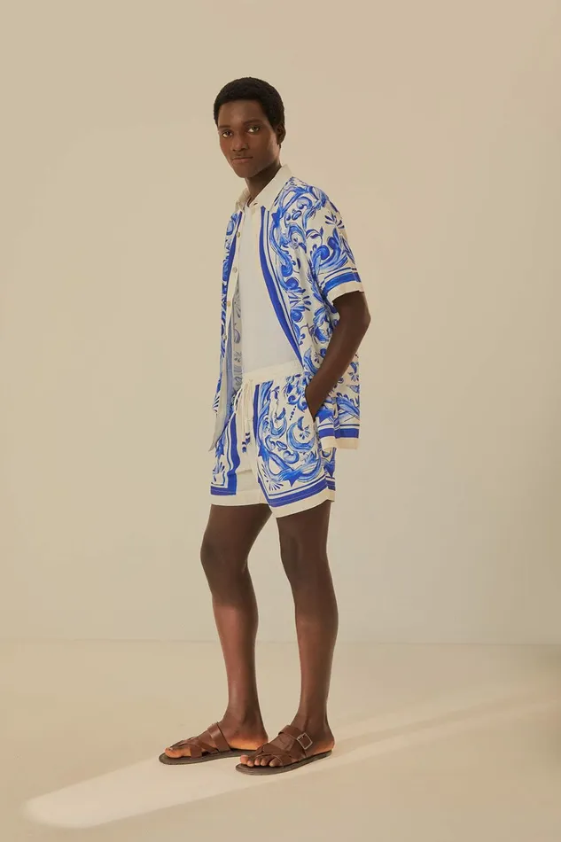 Garden Tiles Shorts Women FARM Rio Shorts Garden Tiles Shorts Women FARM Rio Shorts