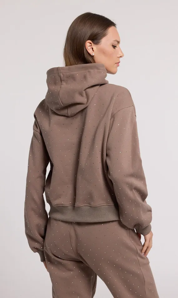 Generation Love Clothing Sweaters and Sweatshirts Women Renae Crystal Hoodie Truffletruffle