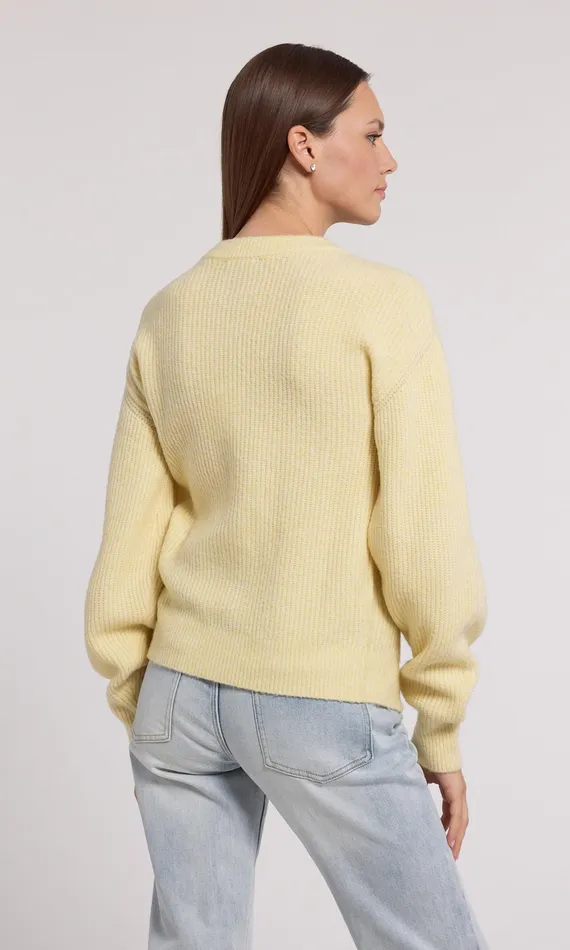 Generation Love Clothing Sweaters and Sweatshirts Women Savera Cardigan Pale Yellow