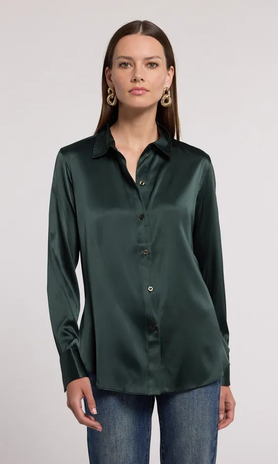 Generation Love Clothing Tops Women Marcello Blouse Forest