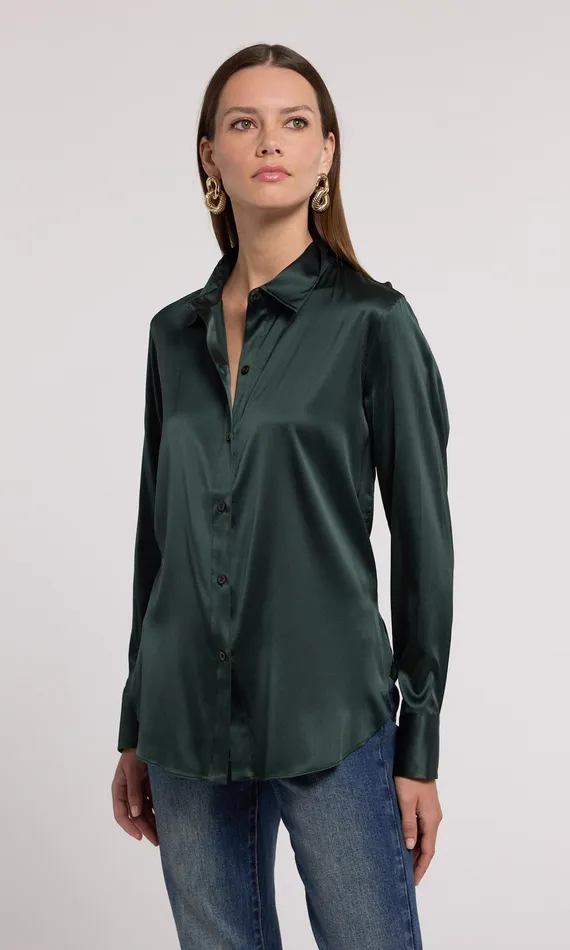 Generation Love Clothing Tops Women Marcello Blouse Forest