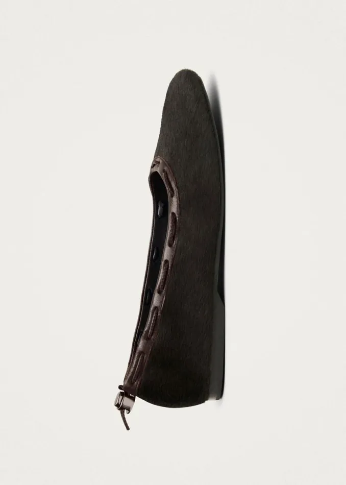 Gill Soft Brown Leather Ballet Flats Women ALOHAS Ballet Flats