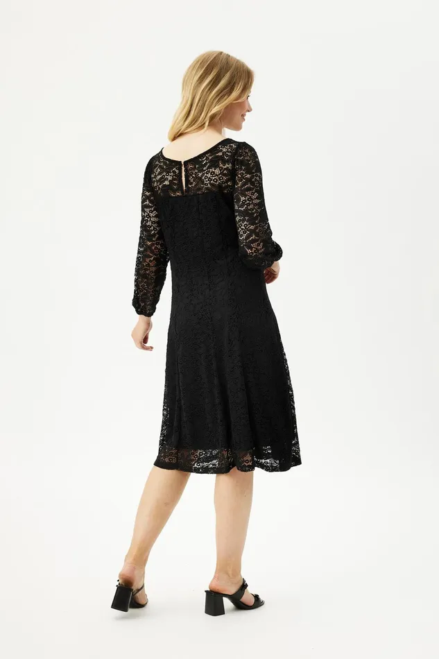 GINA DRESS 16408 999 Black 999 Women IN FRONT DRESSES