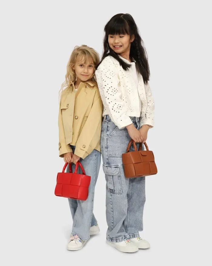 Girls Women Belle and Bloom Matilda Cropped Trench Coat 8211 Khaki