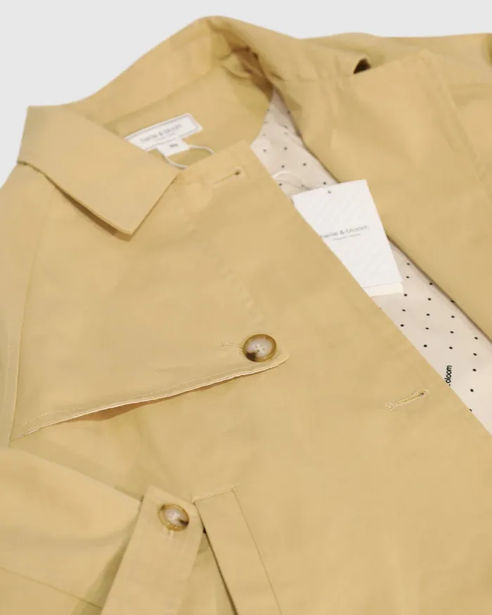 Girls Women Belle and Bloom Matilda Cropped Trench Coat 8211 Khaki