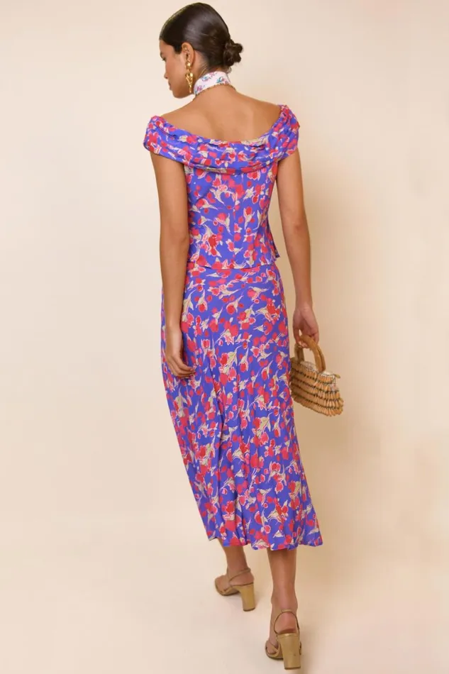 Giuletta Fontainhas Floral Iris Women RIXO Tops Giuletta Fontainhas Floral Iris Women RIXO Tops