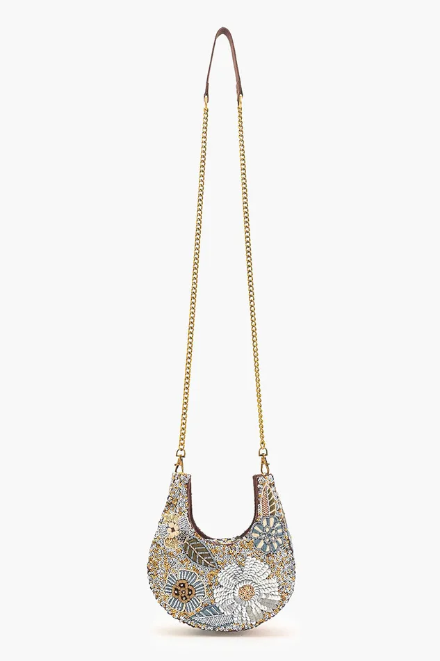 Golden Hour Shimmer Mini Bag w Crossbody Strap Golden Hour Shimmer Mini Bag w Crossbody Strap