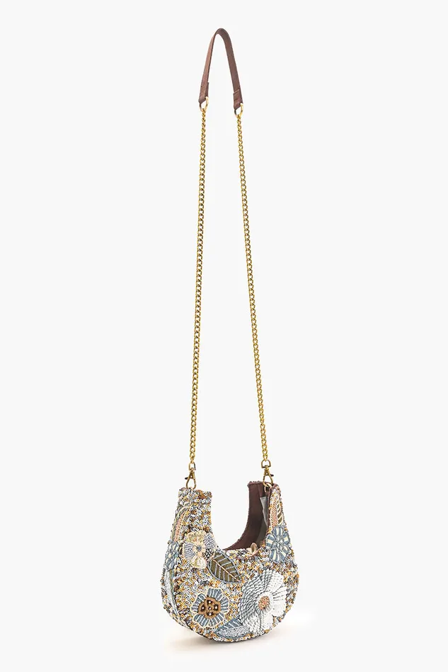 Golden Hour Shimmer Mini Bag w Crossbody Strap Golden Hour Shimmer Mini Bag w Crossbody Strap