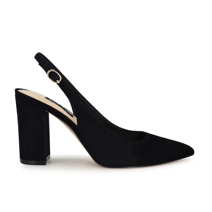 Gompell Block Heel Slingback Pumps