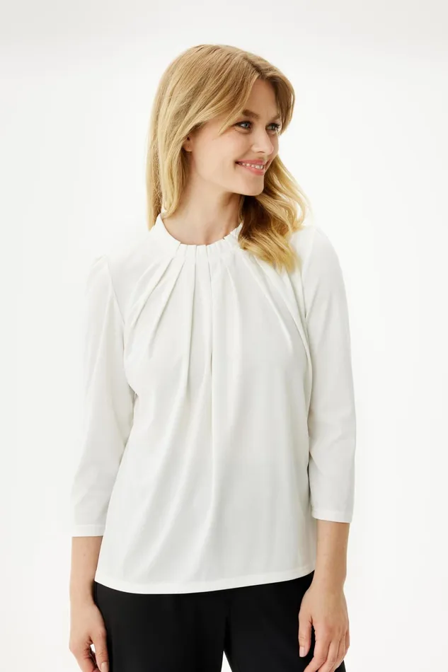 GRAZIA BLOUSE 15530 020 Off White 020 Women IN FRONT BLOUSES SHIRTS