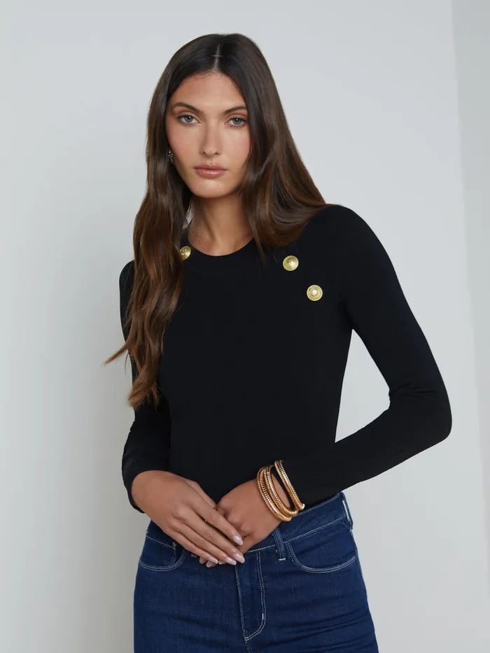 Gretchen Pullover Blackgold Women L039Agence Knitwear