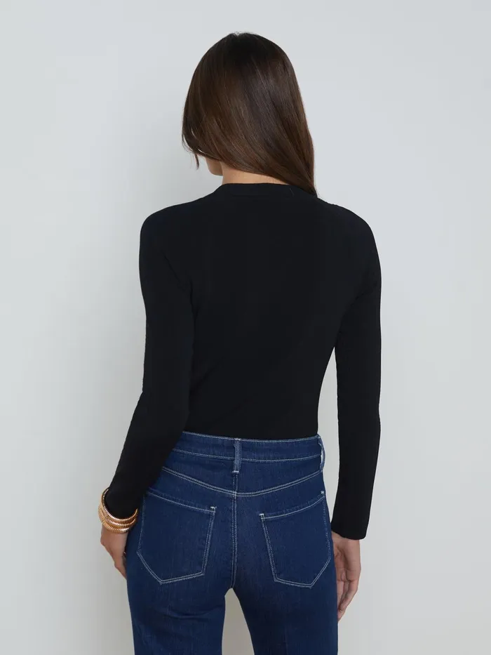 Gretchen Pullover Blackgold Women L039Agence Knitwear Gretchen Pullover Blackgold Women L039Agence Knitwear