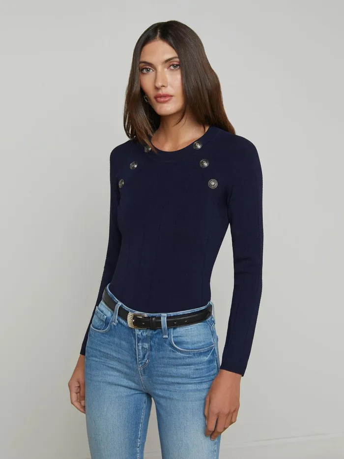 Gretchen Pullover Midnightnickel Women L039Agence Knitwear