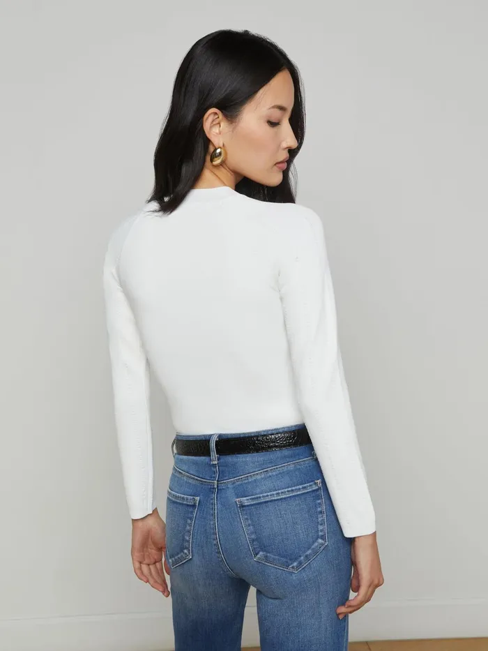Gretchen Pullover Whitegold Women L039Agence Knitwear Gretchen Pullover Whitegold Women L039Agence Knitwear