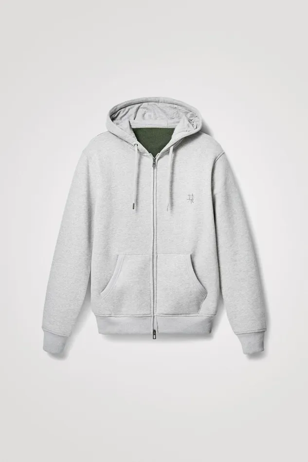Grey Camo Skull Hoodie Mens Desigual Sweaters and Sweatshirts