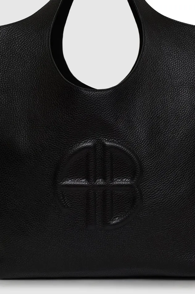 Handbags Women ANINE BING Lili Tote 8211 Black Pebbled