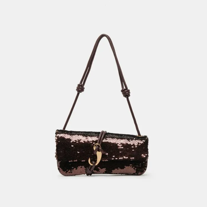 Handbags Women Dolce Vita Alice Shoulder Bag Brown Sequin Stella