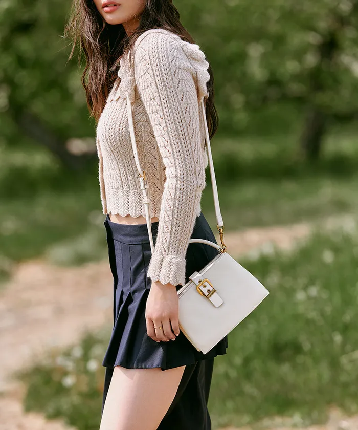 Handbags Women Dolce Vita Charly Crossbody Ivory Leather