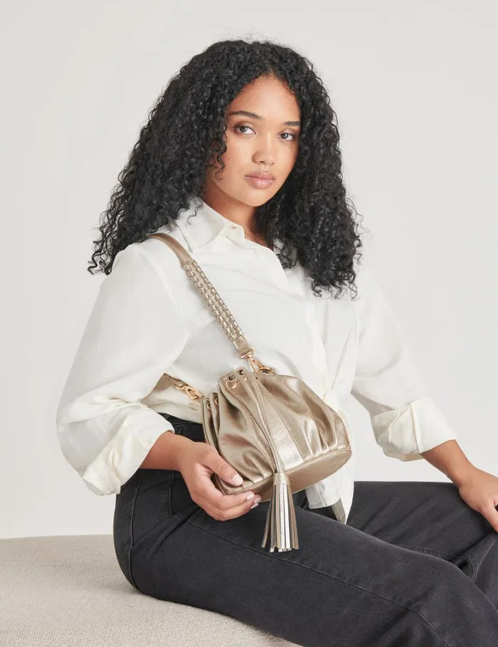 Handbags Women Dolce Vita Cobie Shoulder Bag Platinum Stella