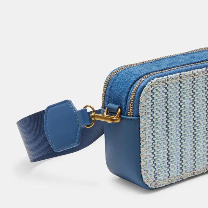 Handbags Women Dolce Vita Gladys Crossbody Blue Woven