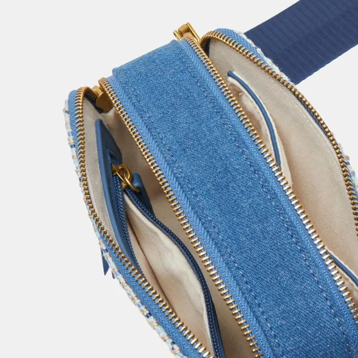 Handbags Women Dolce Vita Gladys Crossbody Blue Woven