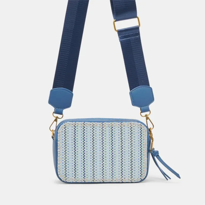 Handbags Women Dolce Vita Gladys Crossbody Blue Woven