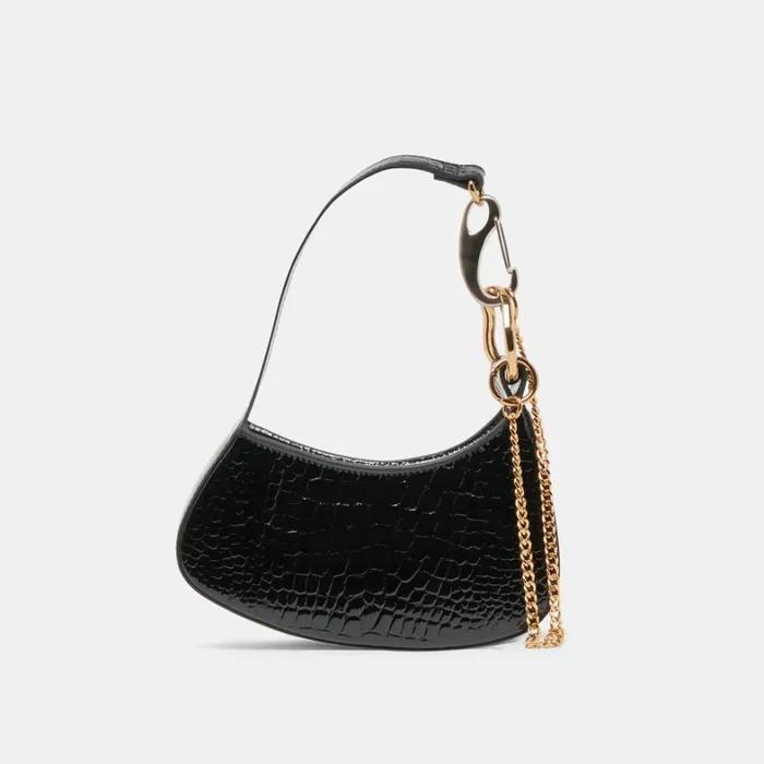 Handbags Women Dolce Vita Silvie Shoulder Bag Black Croco Stella