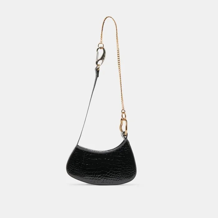 Handbags Women Dolce Vita Silvie Shoulder Bag Black Croco Stella