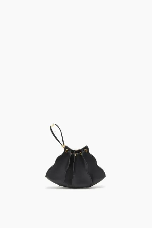 Handbags Women Ulla Johnson Adria Pleated Wave Mini Crossbody Noir