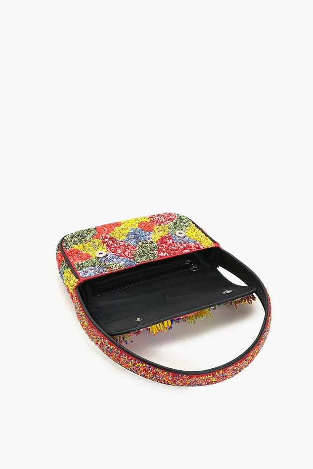Harlequin Fringed Shoulder Bag Harlequin Fringed Shoulder Bag