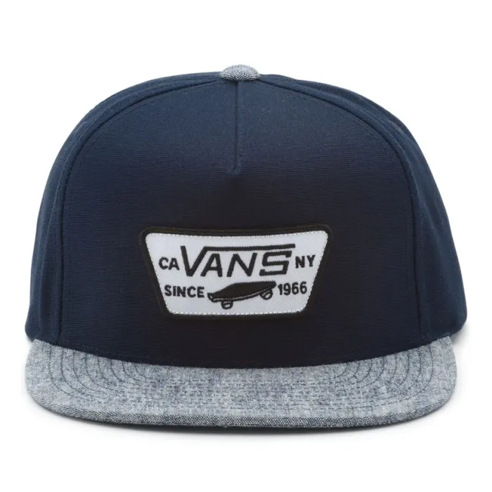 Hats and Beanies Men Vans Full Patch Snapback Hat Dress BluesNavy