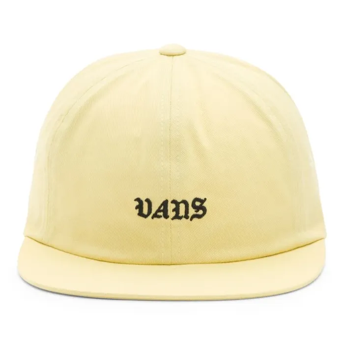 Hats and Beanies Vans Men Trobe Jockey Hat Yellow Cream