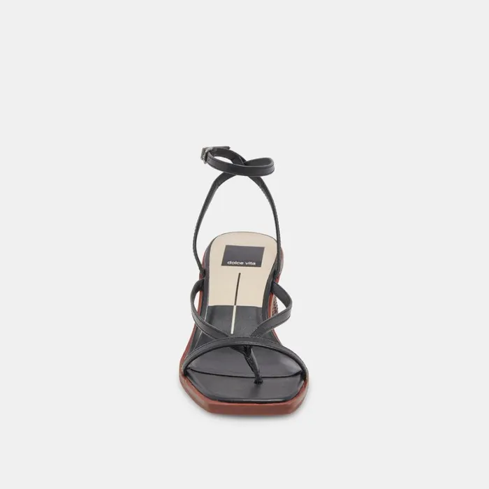 Heels Women Dolce Vita Banita Sandals Black Leather