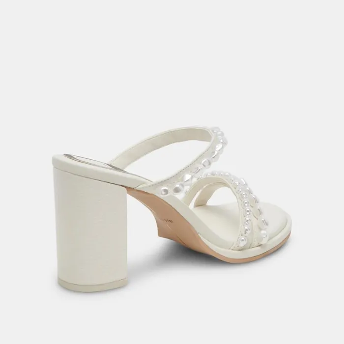Heels Women Dolce Vita Barrit Pearl Heels Vanilla Pearls