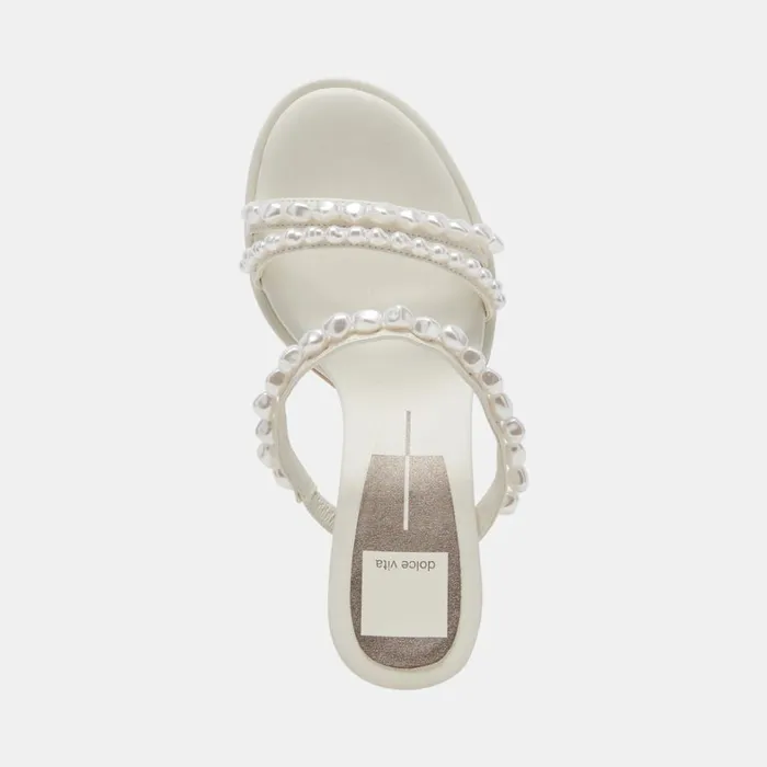 Heels Women Dolce Vita Barrit Pearl Heels Vanilla Pearls