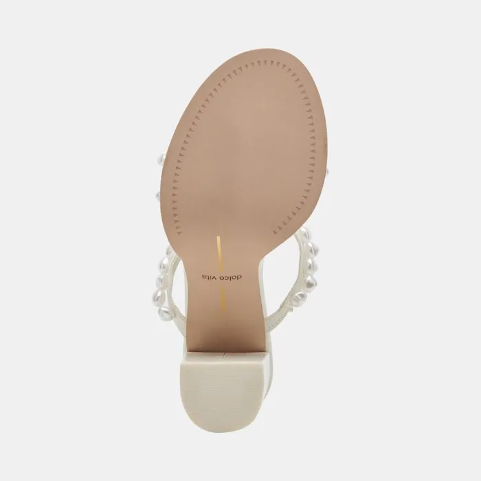 Heels Women Dolce Vita Barrit Pearl Heels Vanilla Pearls