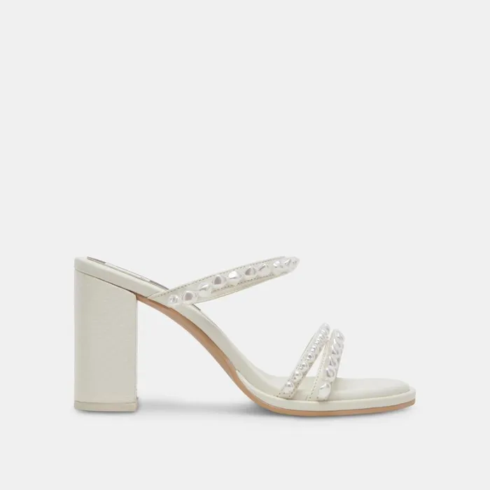 Heels Women Dolce Vita Barrit Pearl Heels Vanilla Pearls