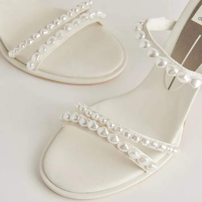 Heels Women Dolce Vita Barrit Pearl Heels Vanilla Pearls