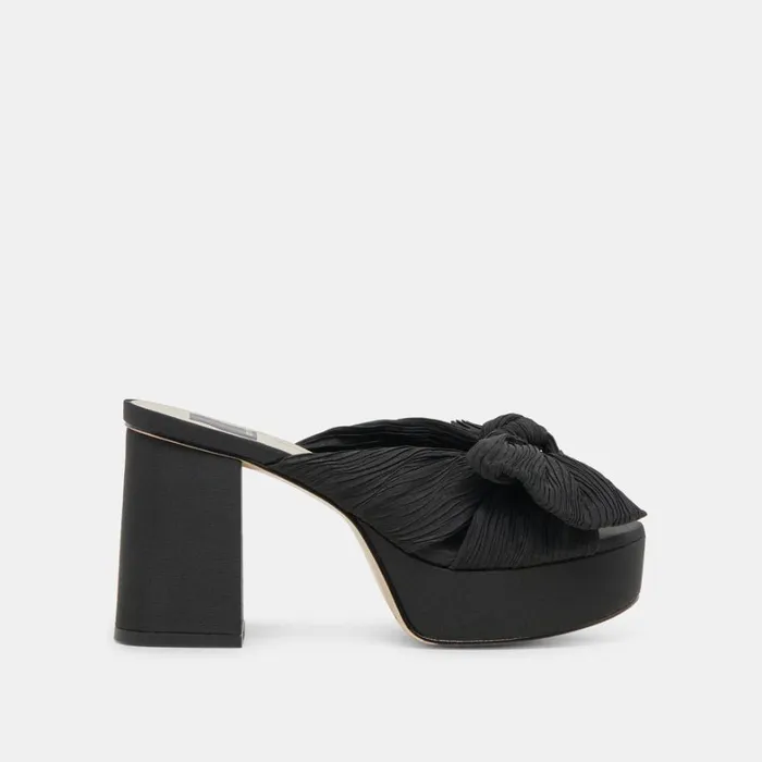 Heels Women Dolce Vita Blare Heels Onyx Satin