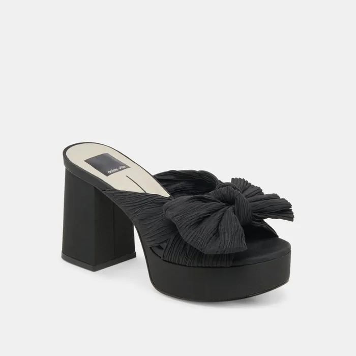 Heels Women Dolce Vita Blare Heels Onyx Satin