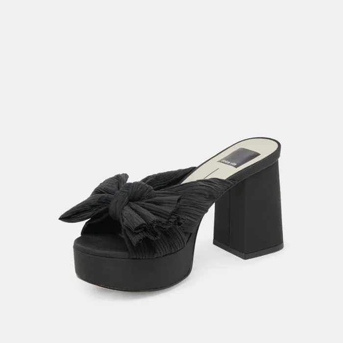 Heels Women Dolce Vita Blare Heels Onyx Satin