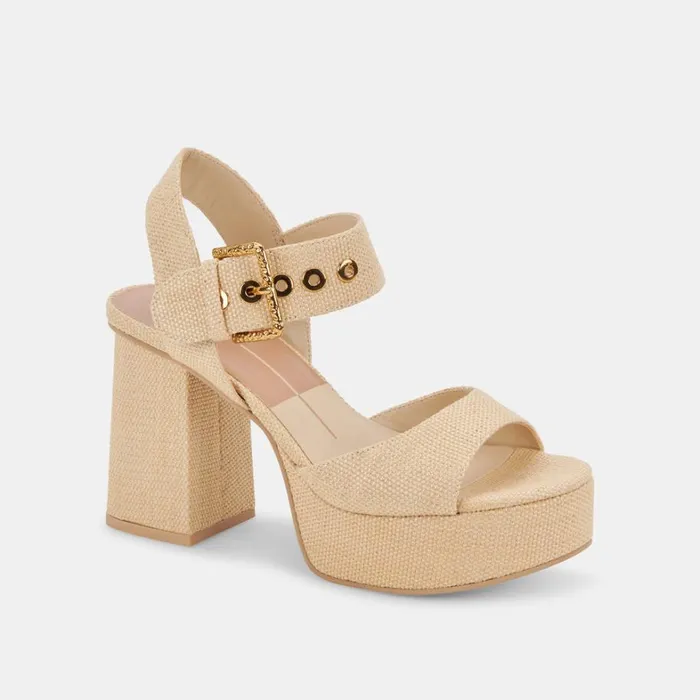 Heels Women Dolce Vita Bobby Heels Natural Raffia