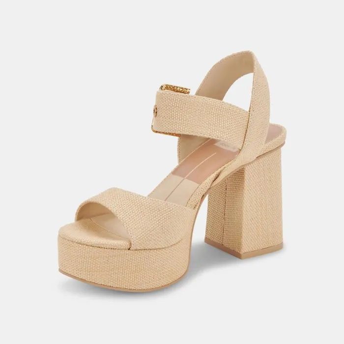Heels Women Dolce Vita Bobby Heels Natural Raffia