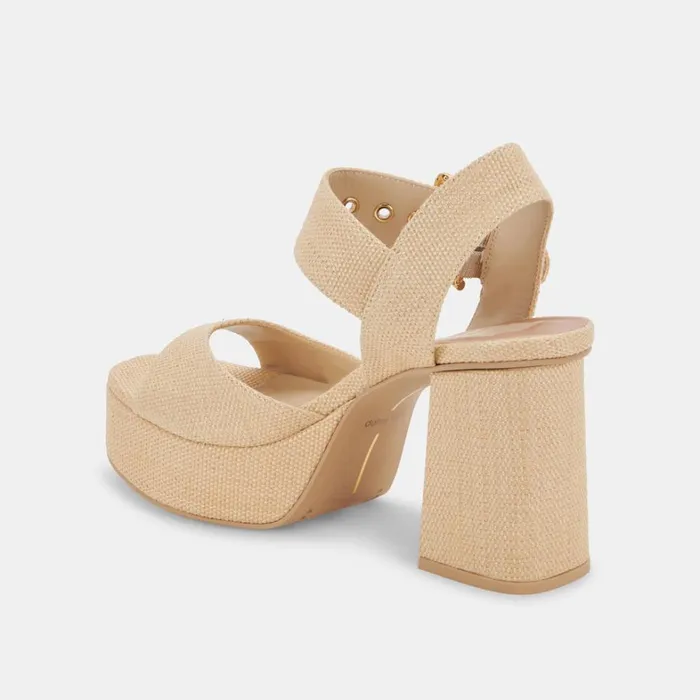 Heels Women Dolce Vita Bobby Heels Natural Raffia