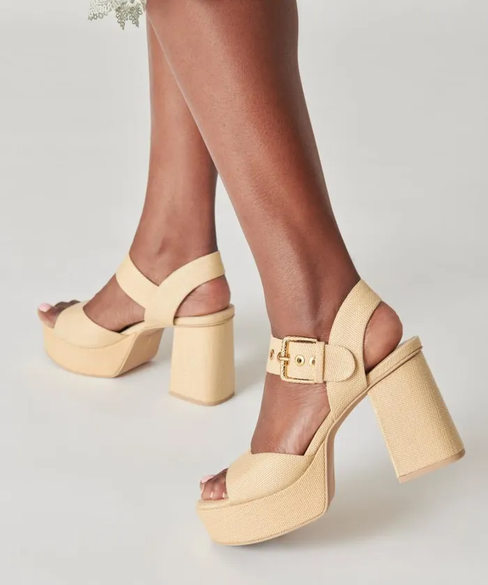 Heels Women Dolce Vita Bobby Heels Natural Raffia