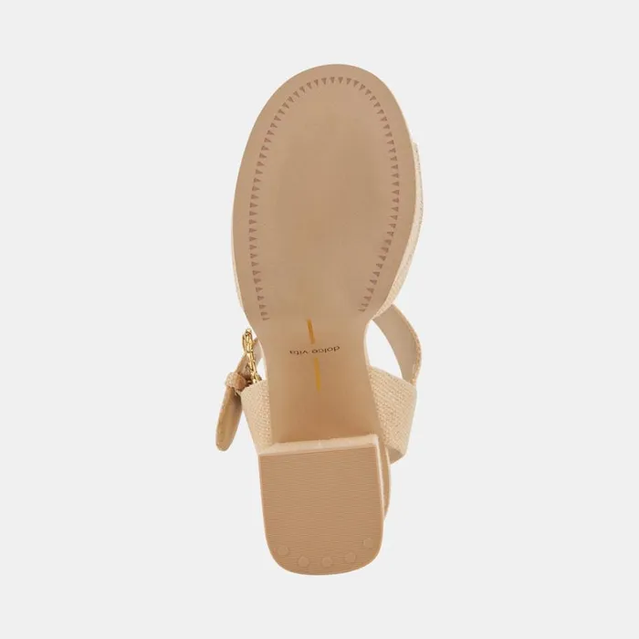 Heels Women Dolce Vita Bobby Heels Natural Raffia