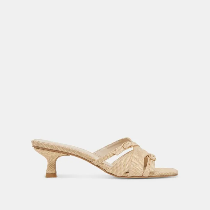 Heels Women Dolce Vita Bryant Heels Natural Woven Raffia