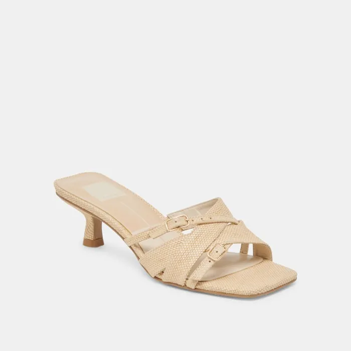 Heels Women Dolce Vita Bryant Heels Natural Woven Raffia
