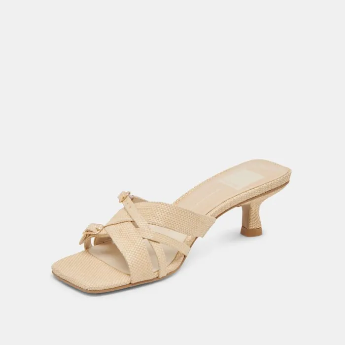 Heels Women Dolce Vita Bryant Heels Natural Woven Raffia