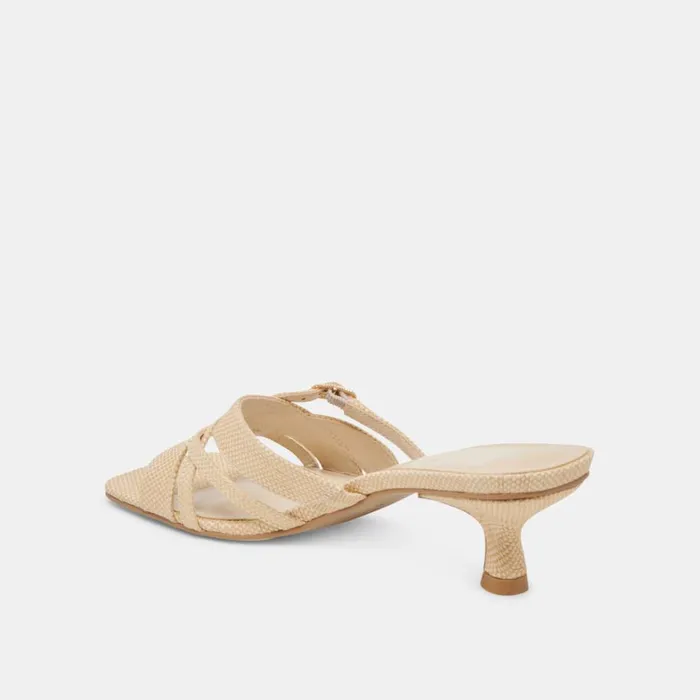 Heels Women Dolce Vita Bryant Heels Natural Woven Raffia